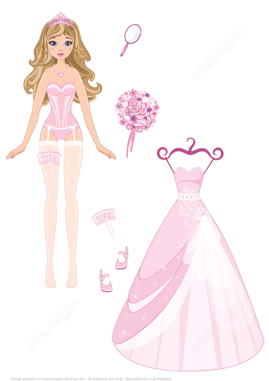 creative paper doll template printable jpg