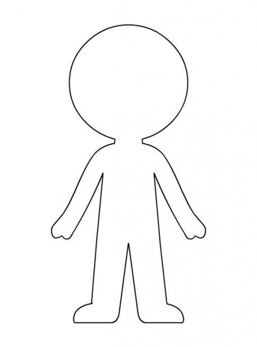 creative paper doll template printable jpg