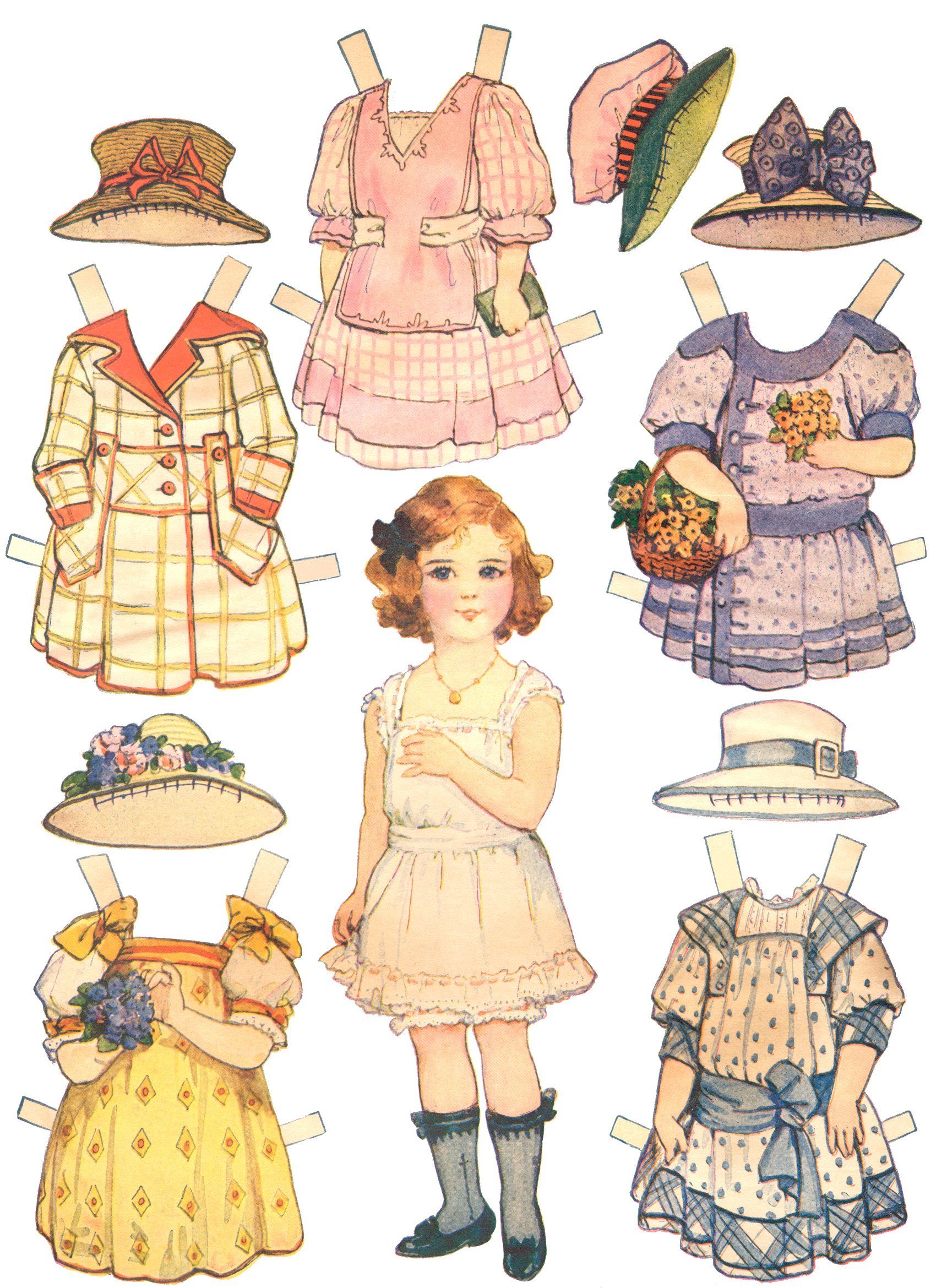 creative paper doll template printable jpg