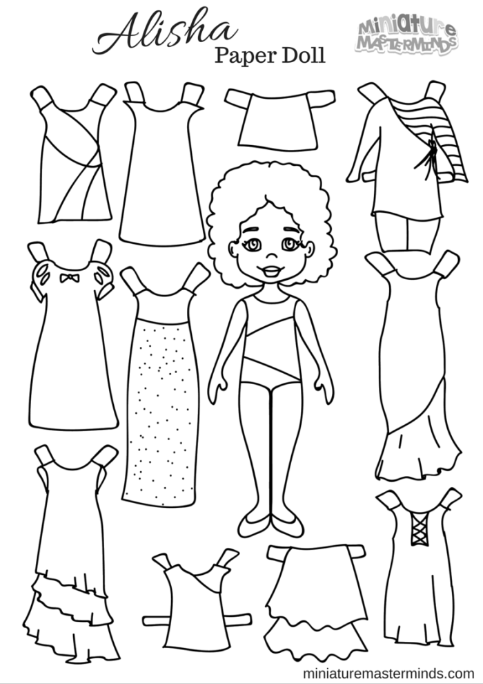 31 Creative Paper Doll Template Printable 3