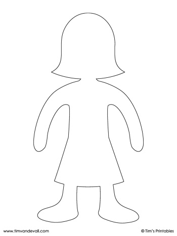 31 Creative Paper Doll Template Printable 5