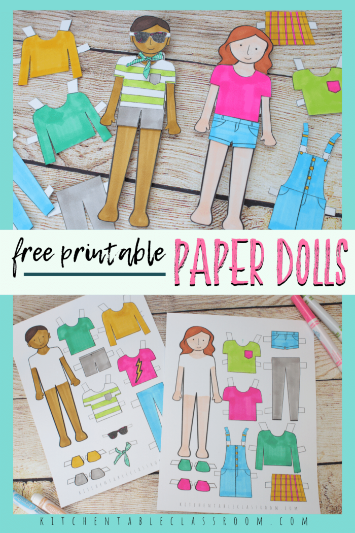 31 Creative Paper Doll Template Printable 7