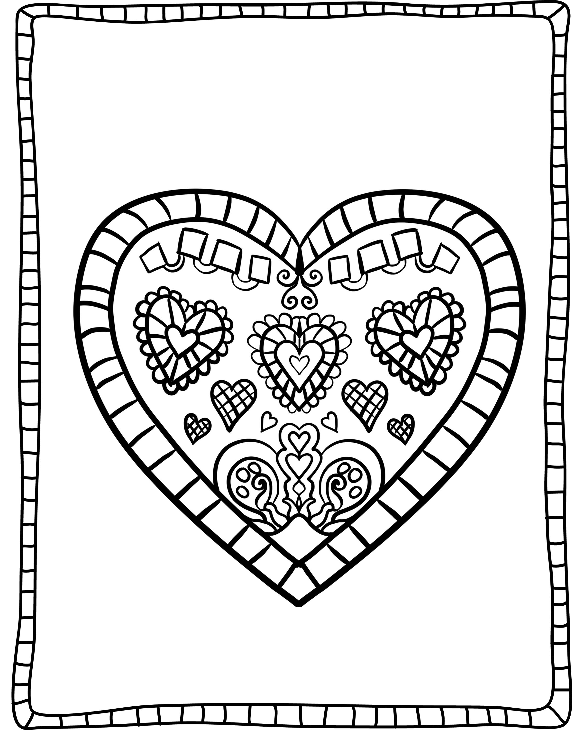 31 Cute Valentines Day Coloring Pages For Adults Printable 12