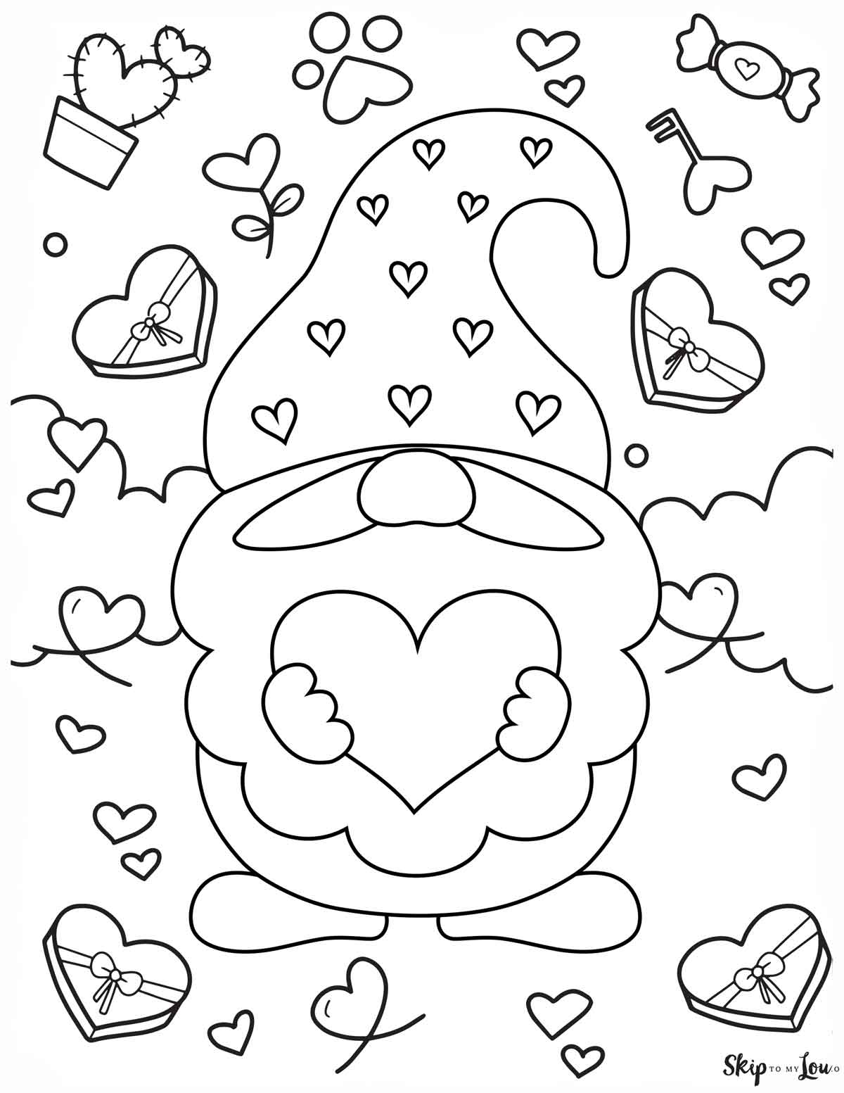 cute valentines day coloring pages for adults printable jpg