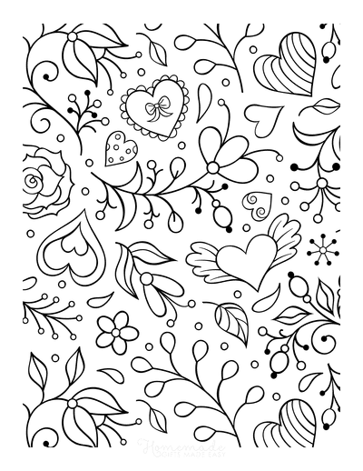 cute valentines day coloring pages for adults printable jpg