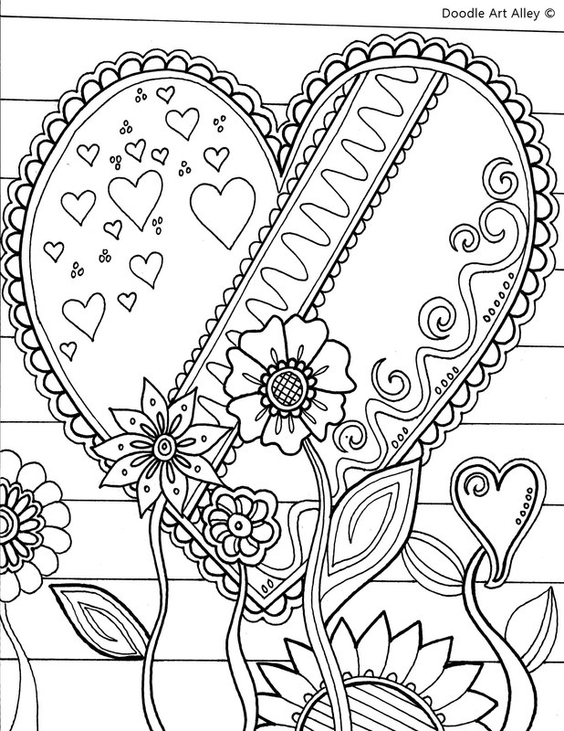 31 Cute Valentines Day Coloring Pages For Adults Printable 4