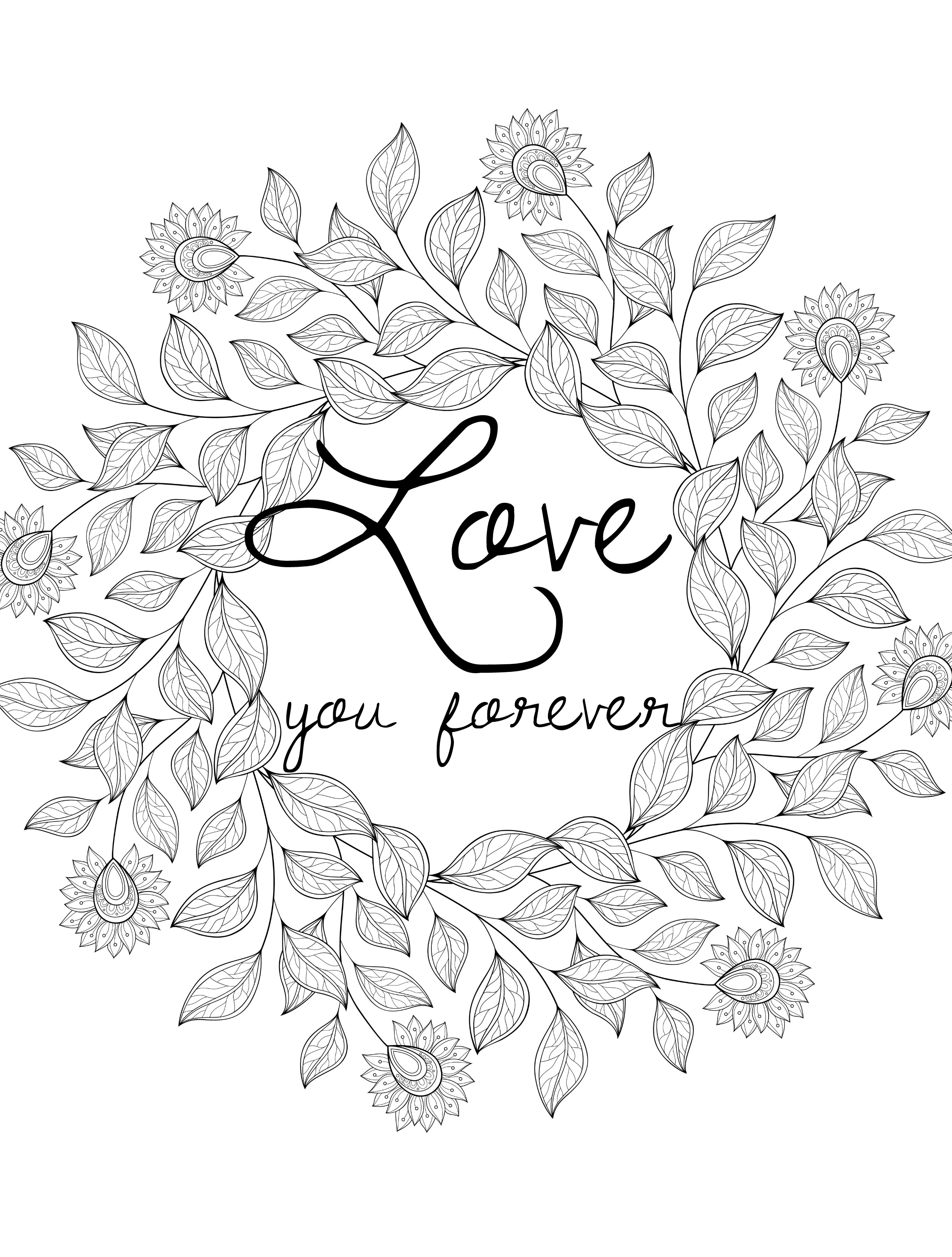 31 Cute Valentines Day Coloring Pages For Adults Printable 6