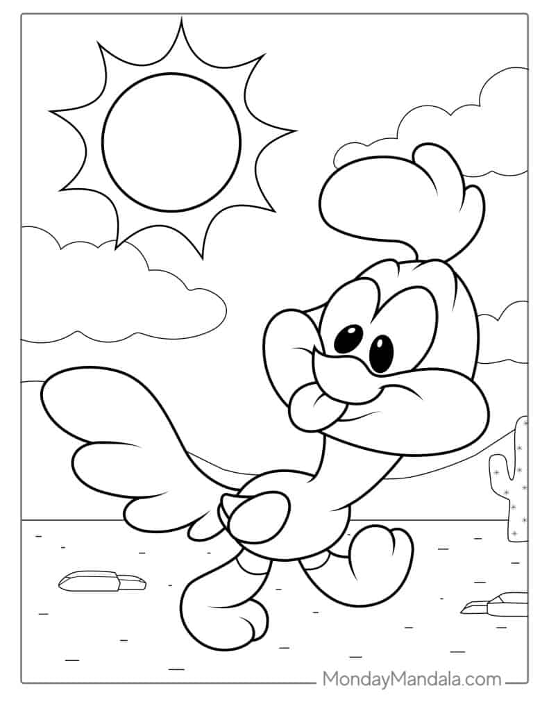 31 Fast Roadrunner Coloring Pages Printable 16