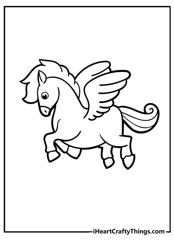 31 Pegasus Coloring Pages Printable 10