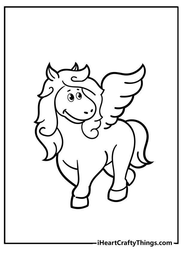 pegasus coloring pages printable jpg