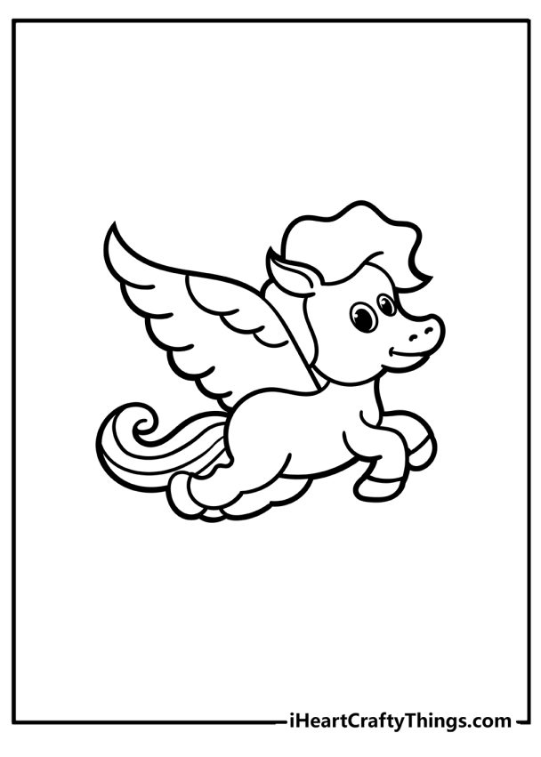 31 Pegasus Coloring Pages Printable 15