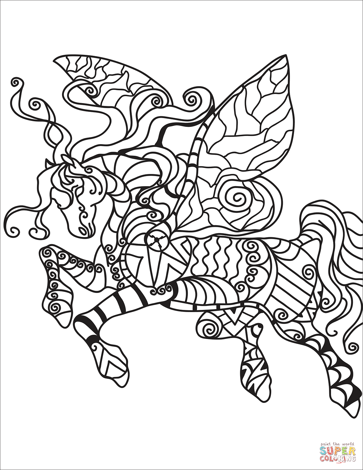 31 Pegasus Coloring Pages Printable 19