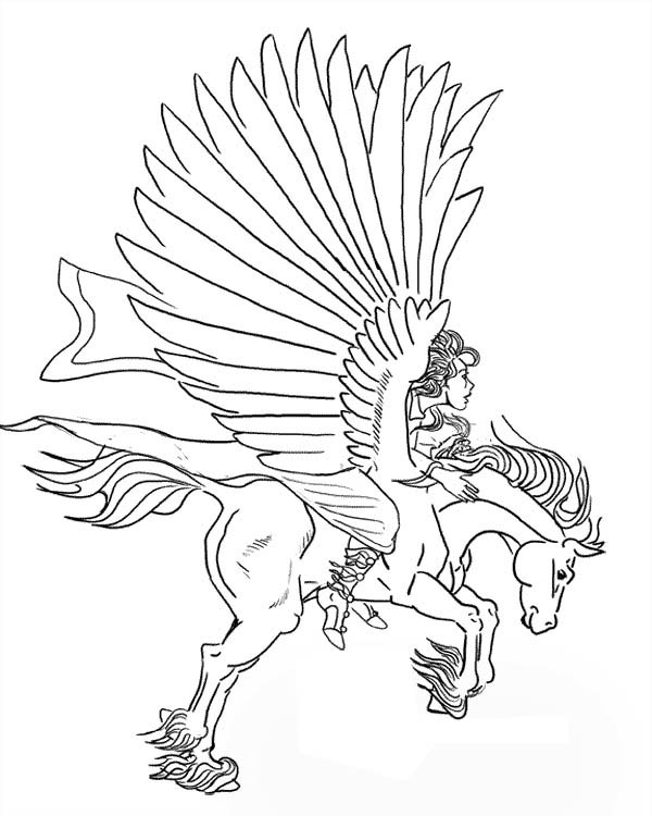 pegasus coloring pages printable jpg