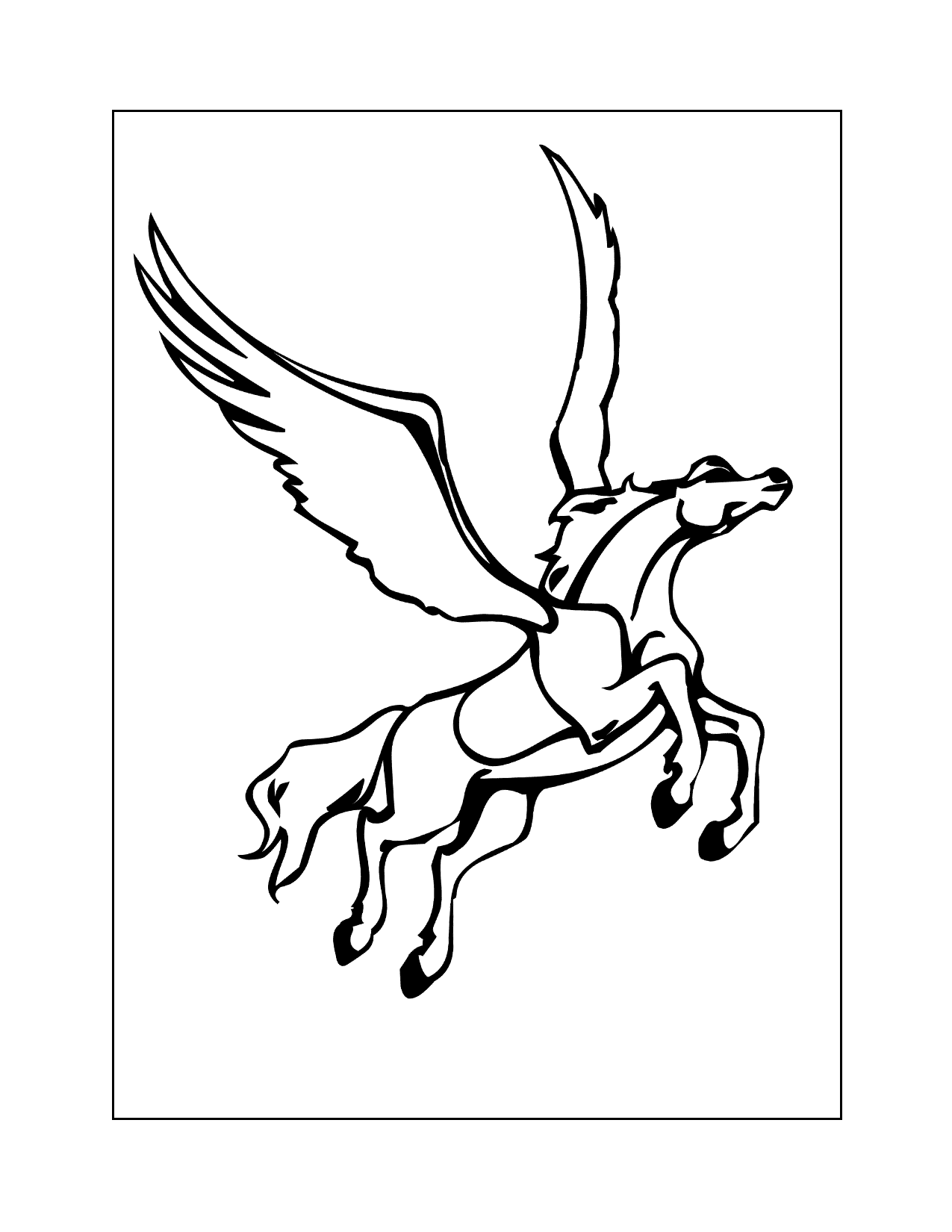 pegasus coloring pages printable jpg