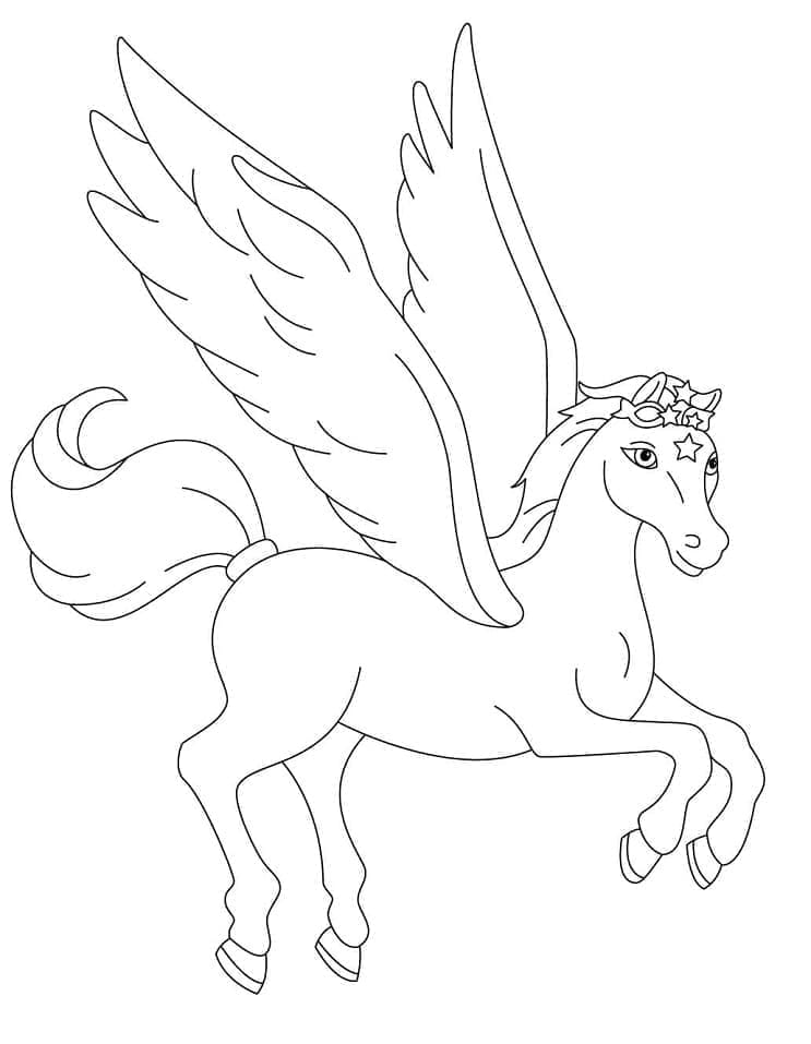 31 Pegasus Coloring Pages Printable 6