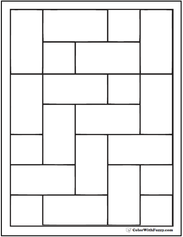 solid brick coloring pages printable jpg