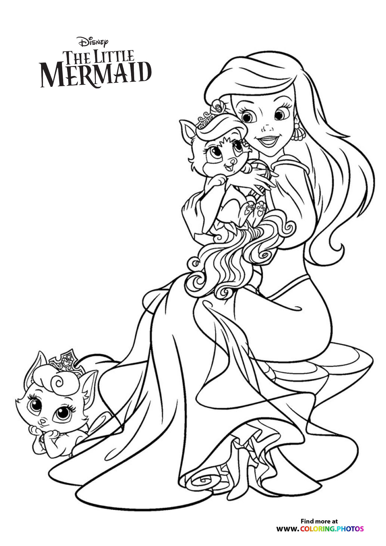 spooky little mermaid coloring pages ursula printable jpg