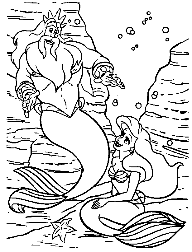 31 Spooky Little Mermaid Coloring Pages Ursula Printable 34