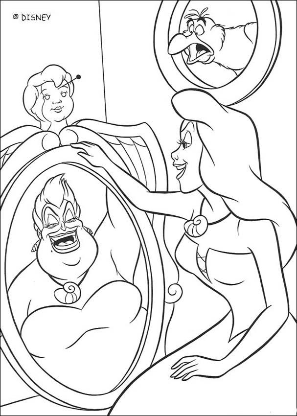 31 Spooky Little Mermaid Coloring Pages Ursula Printable 4