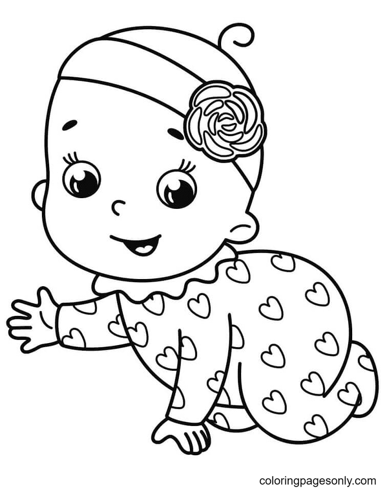 baby coloring pages printable jpg