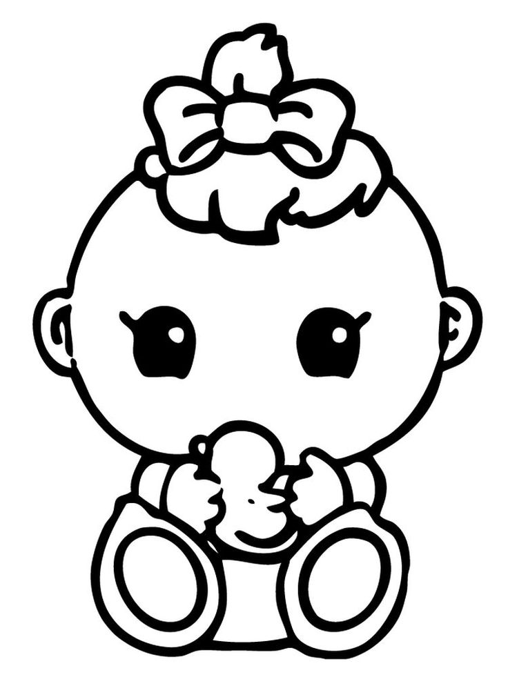 baby coloring pages printable jpg