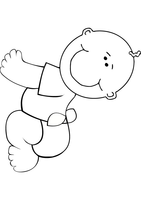 32 Baby Coloring Pages Printable 5