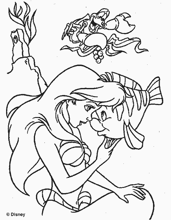 32 Classic The Little Mermaid 2 Coloring Pages Printable 15