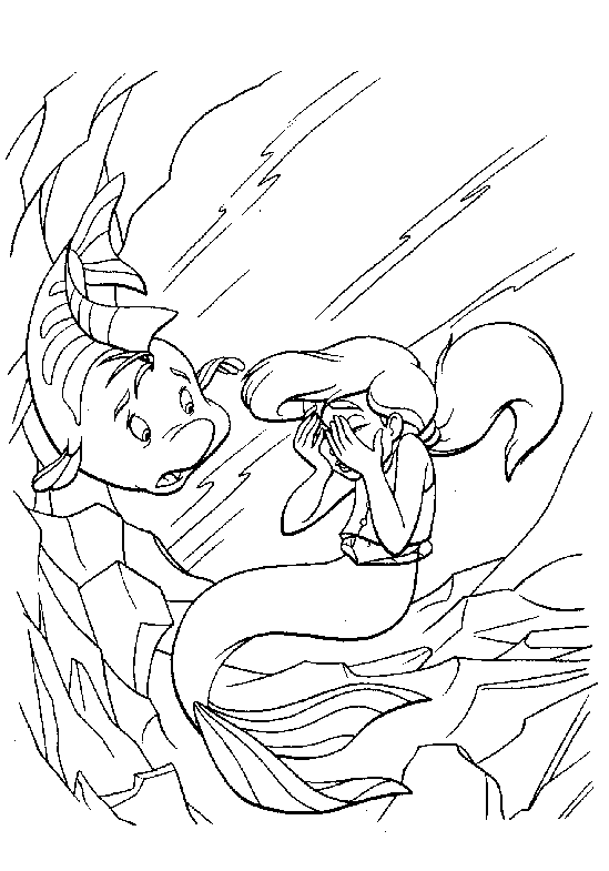 32 Classic The Little Mermaid 2 Coloring Pages Printable 2