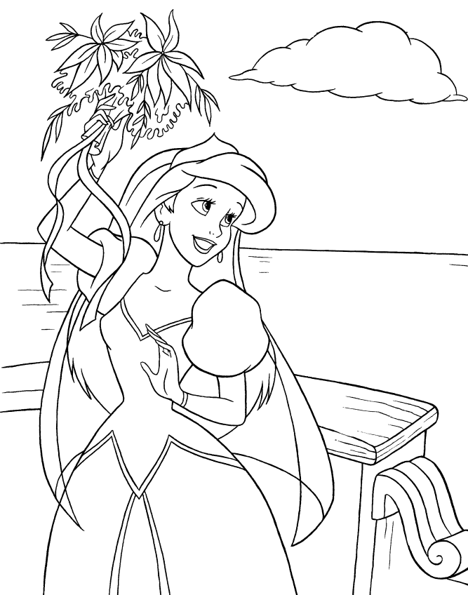 classic the little mermaid coloring pages printable jpg