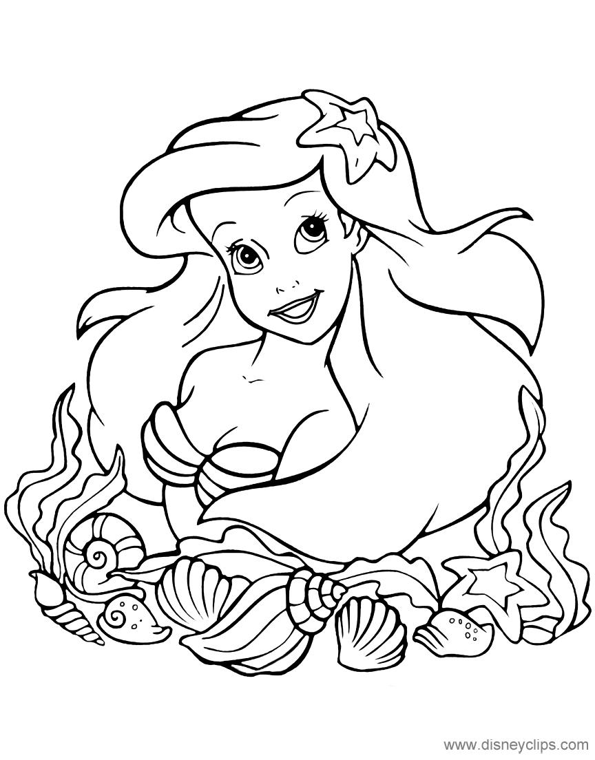 32 Classic The Little Mermaid 2 Coloring Pages Printable 5