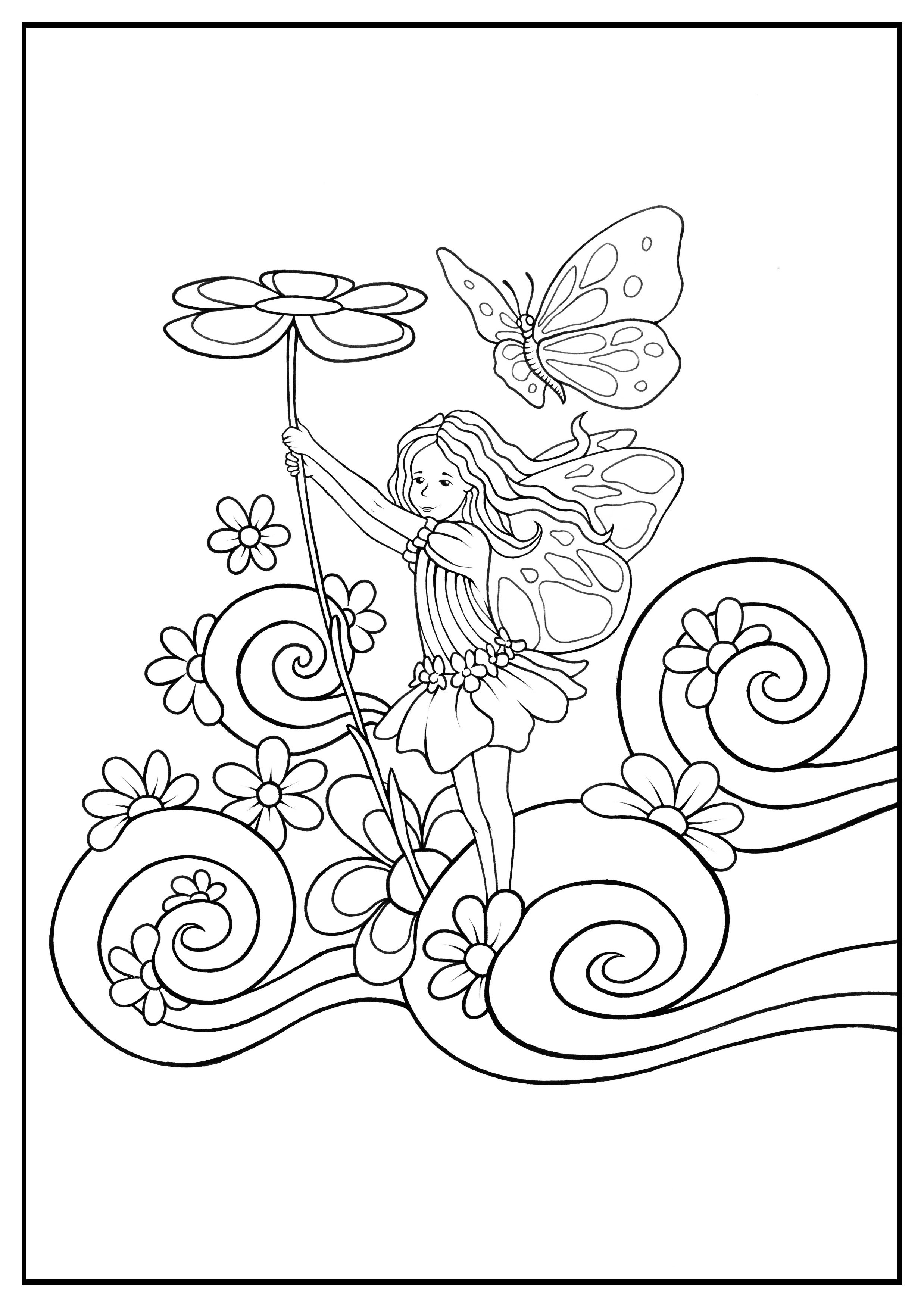 32 Detailed Fairy Tale Coloring Pages Printable 15