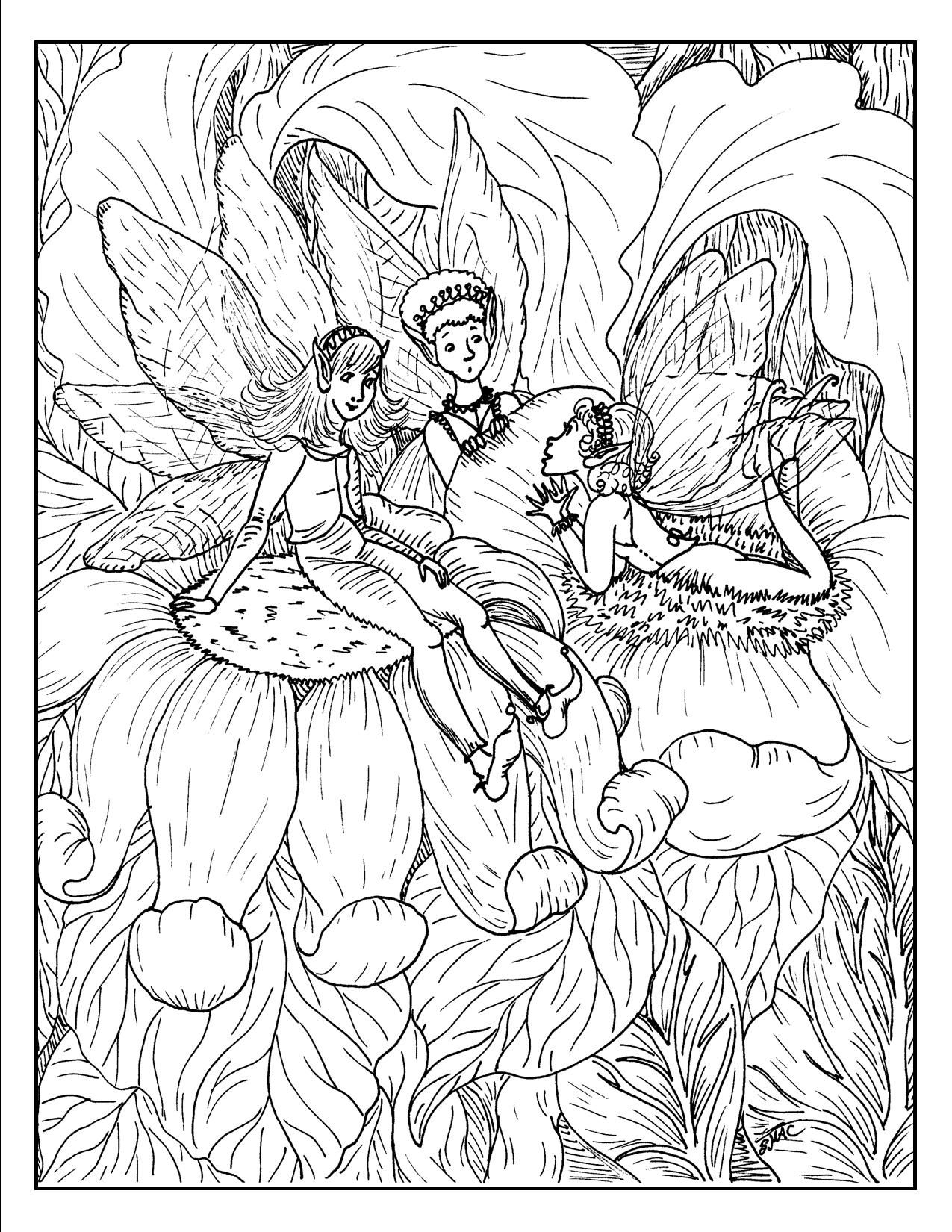 32 Detailed Fairy Tale Coloring Pages Printable 19