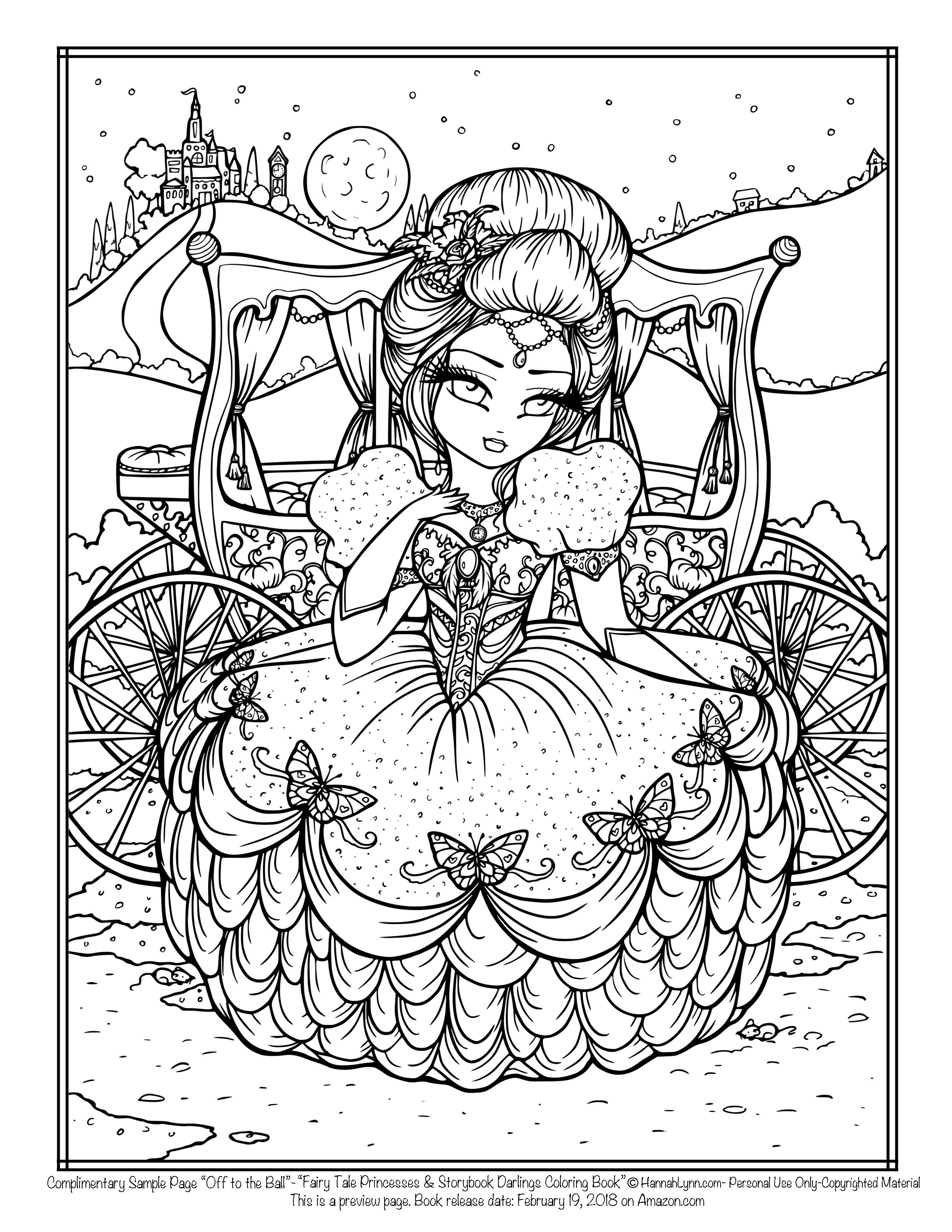 32 Detailed Fairy Tale Coloring Pages Printable 20