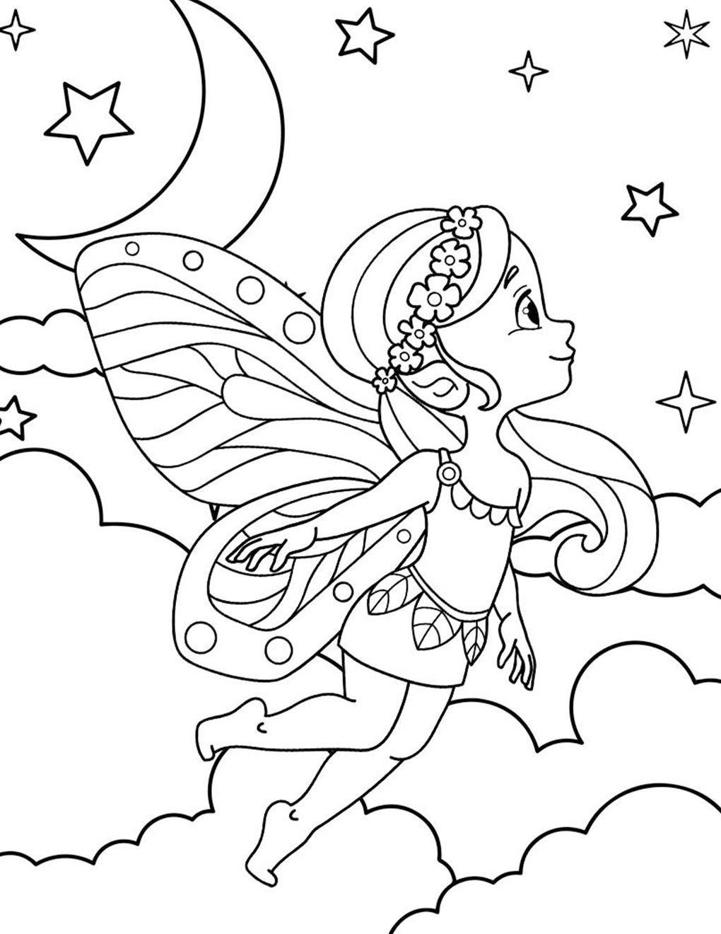 32 Detailed Fairy Tale Coloring Pages Printable 3