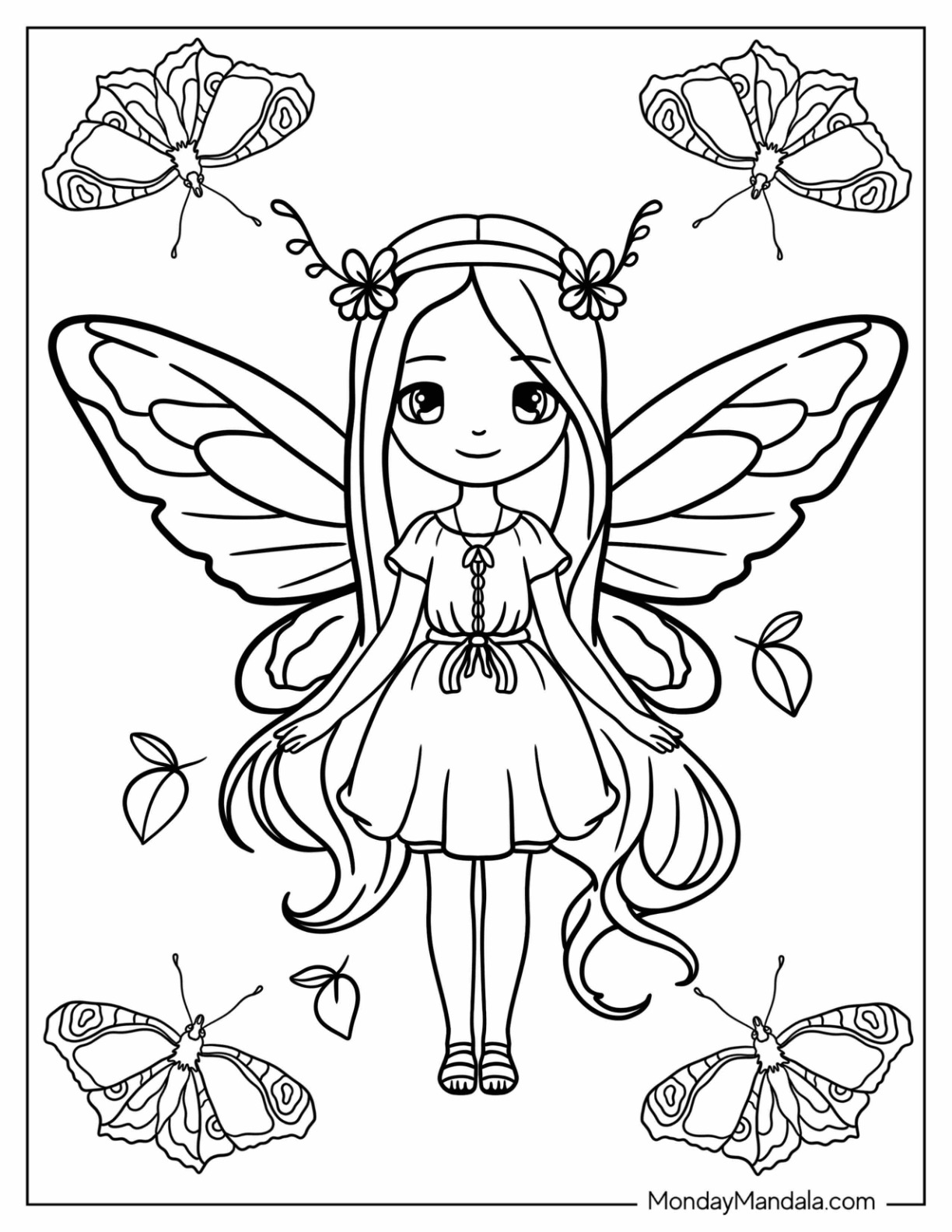 32 Detailed Fairy Tale Coloring Pages Printable 4