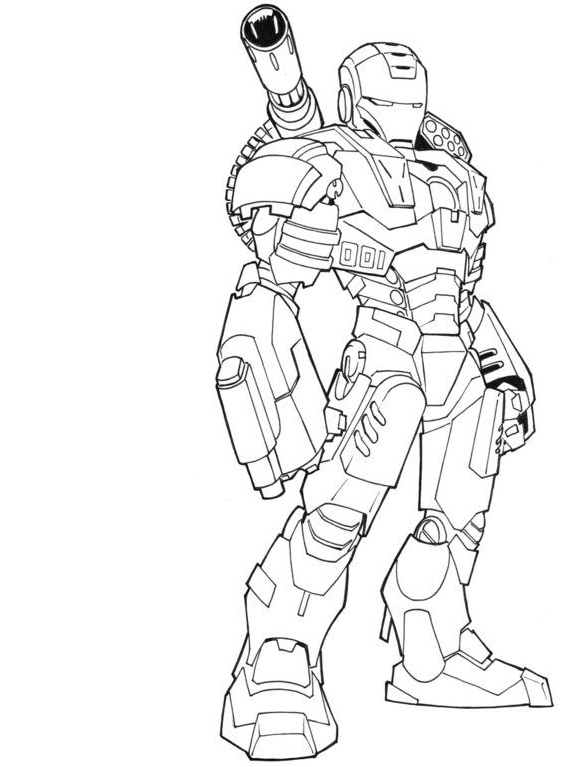 32 Heroic Iron Man Coloring Pages Printable 13