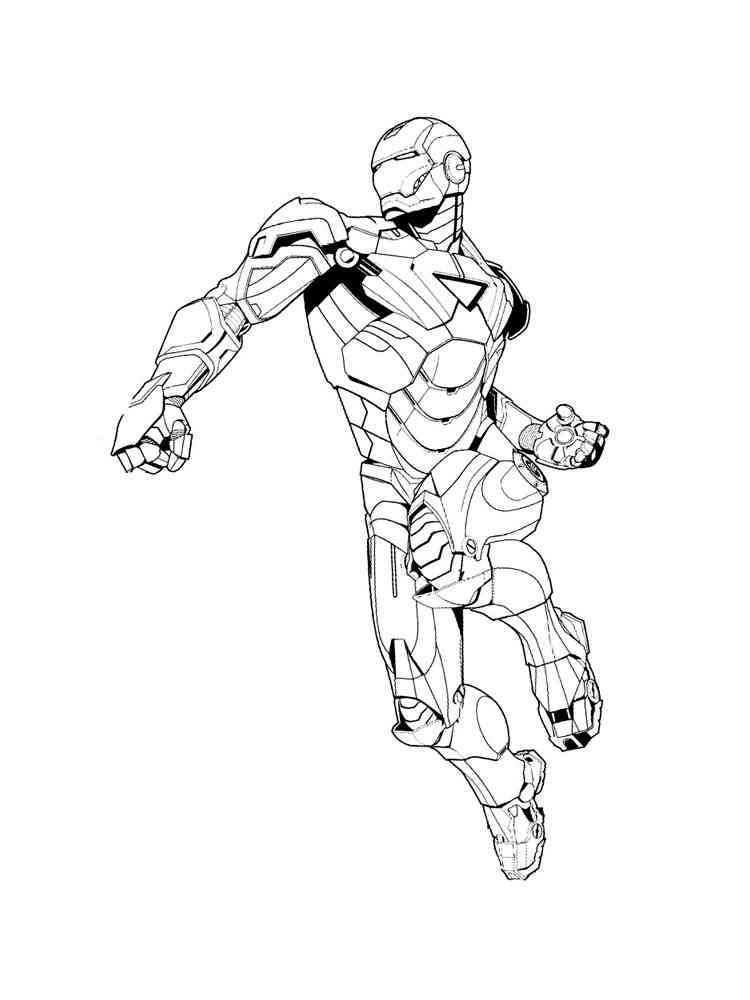 heroic iron man coloring pages printable jpg