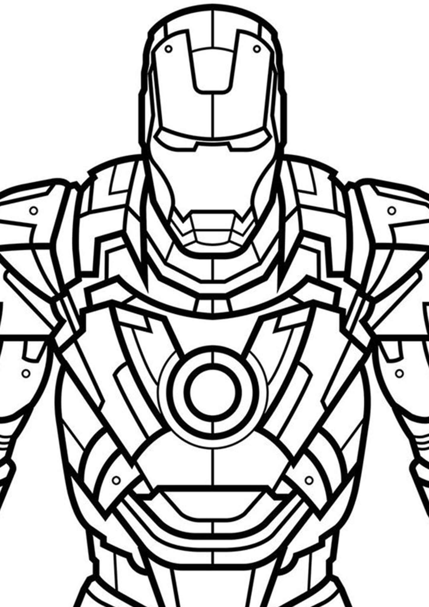 32 Heroic Iron Man Coloring Pages Printable 27