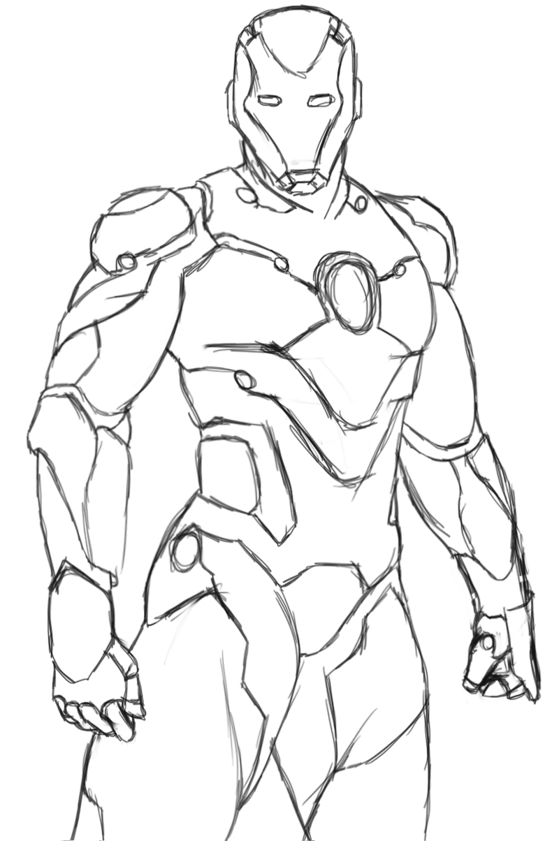 heroic iron man coloring pages printable jpg