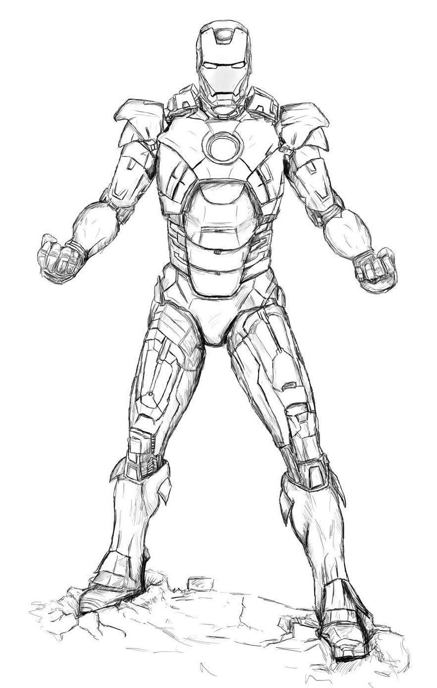 32 Heroic Iron Man Coloring Pages Printable 35