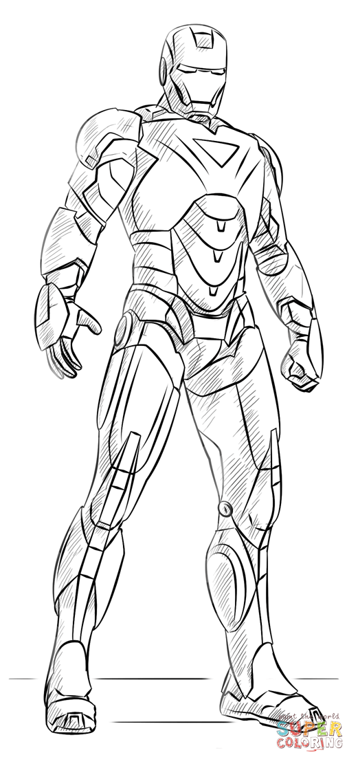 heroic iron man coloring pages printable jpg