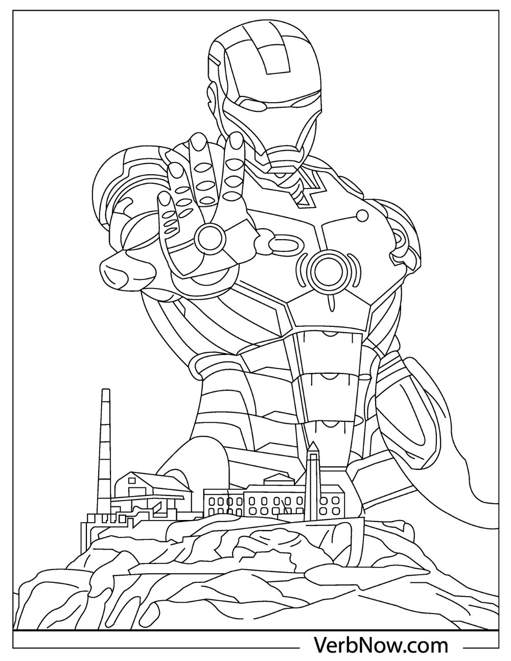 heroic iron man coloring pages printable jpg