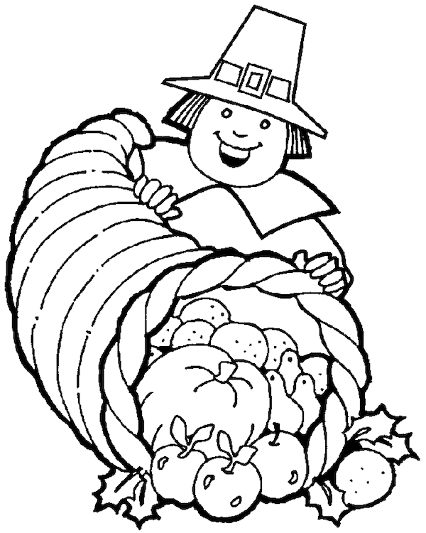 32 Historic First Thanksgiving Coloring Pages Printable 22