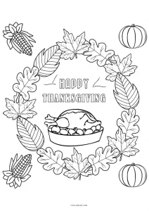 32 Historic First Thanksgiving Coloring Pages Printable 34