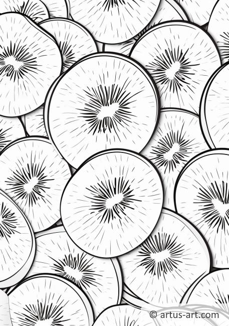 32 Kiwi Fruit Coloring Pages Printable 14