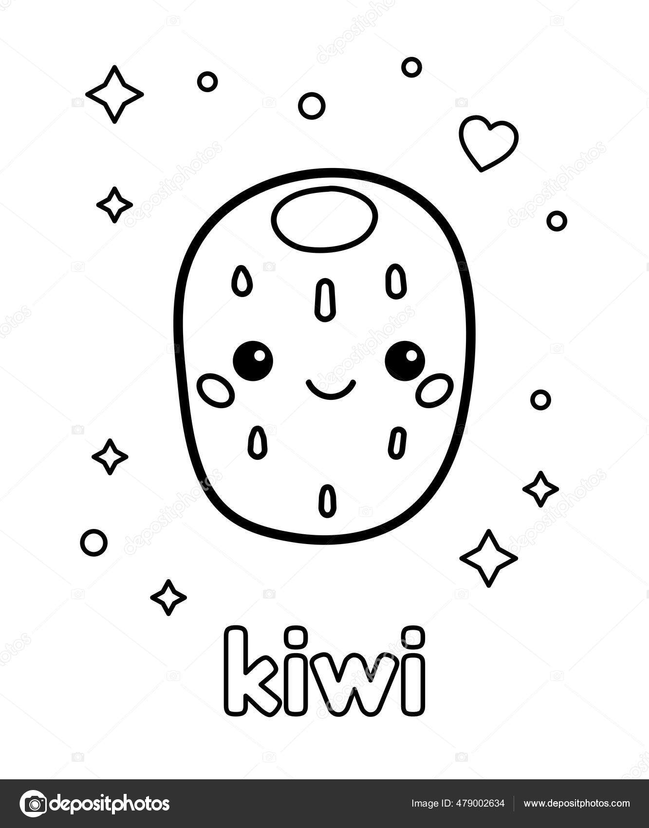 32 Kiwi Fruit Coloring Pages Printable 16