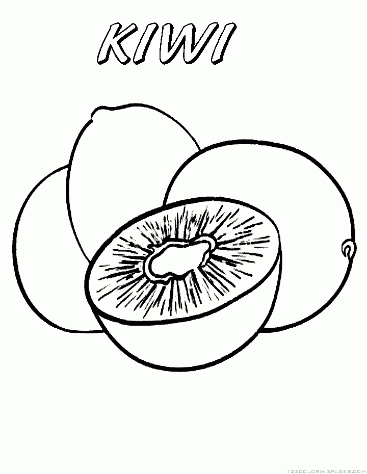 32 Kiwi Fruit Coloring Pages Printable 29