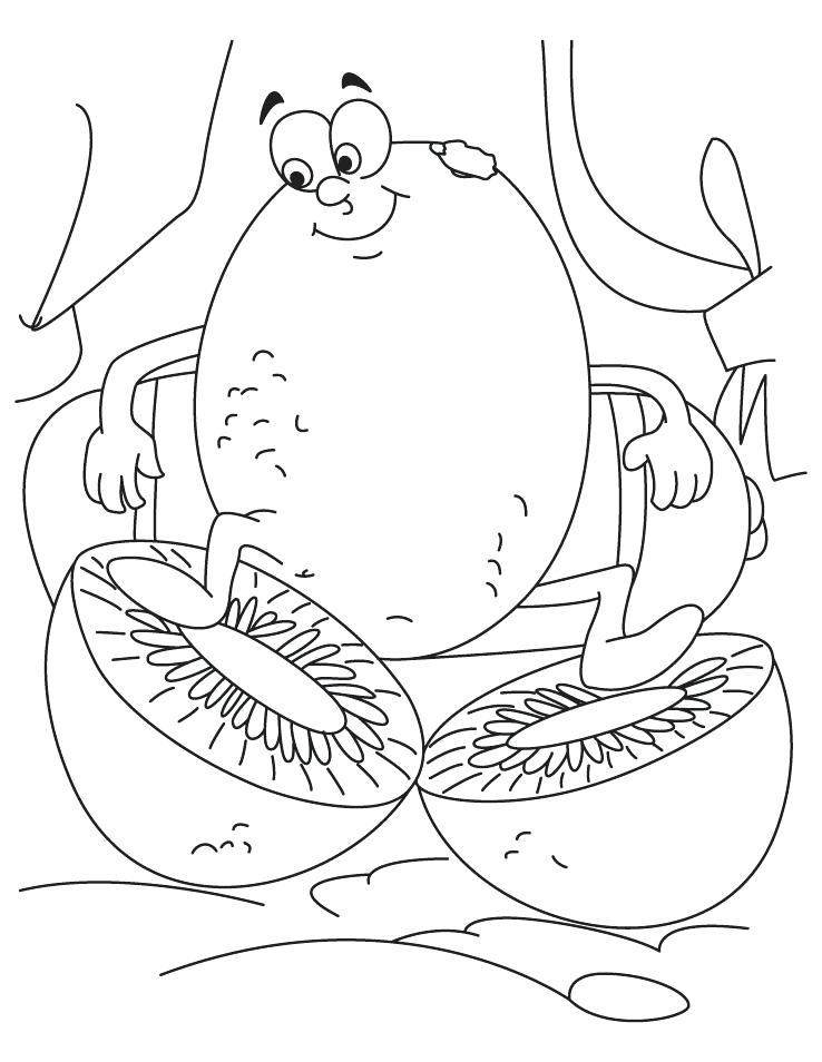 32 Kiwi Fruit Coloring Pages Printable 30