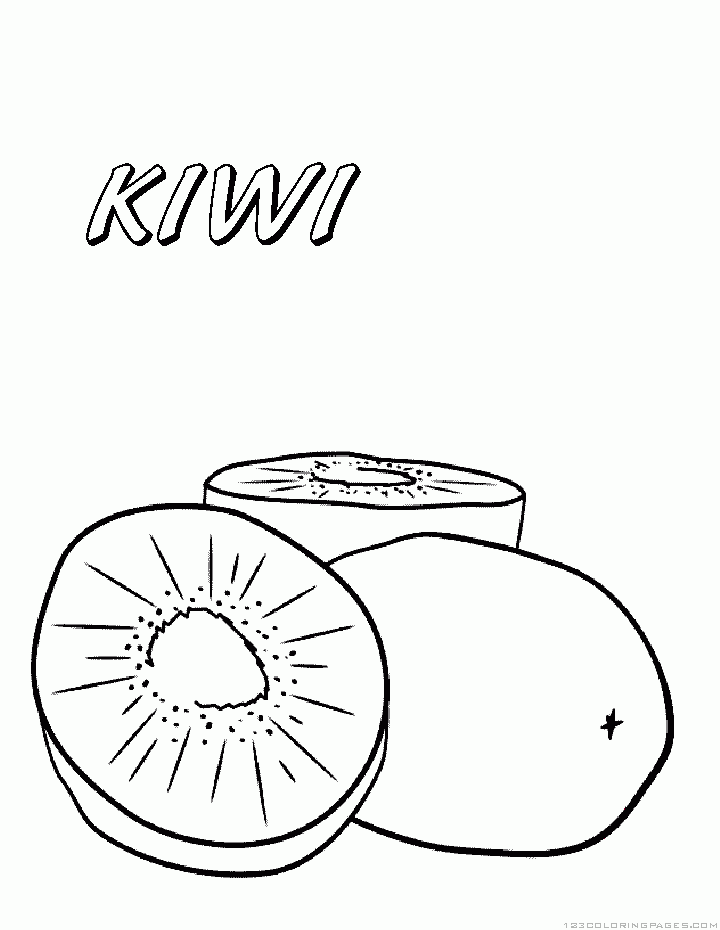 32 Kiwi Fruit Coloring Pages Printable 32