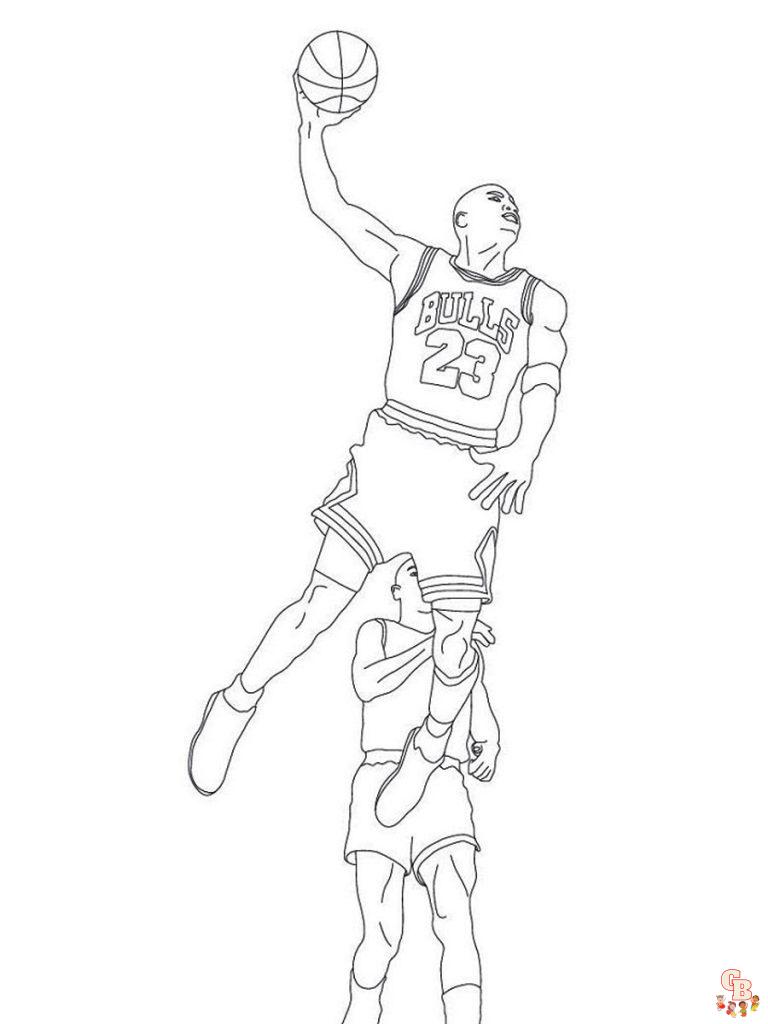 32 Legendary Michael Jordan Coloring Pages Printable 35